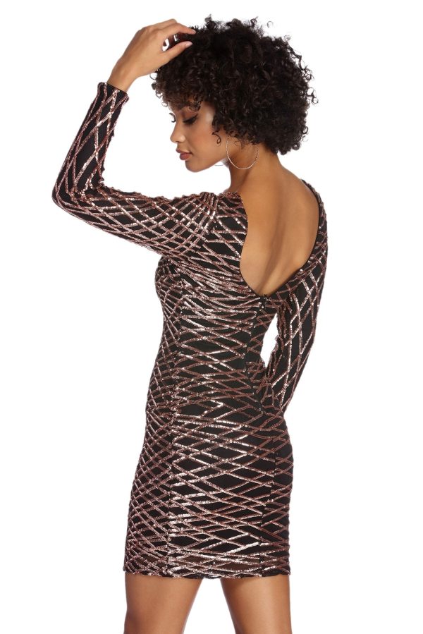 Elysse Steal The Show Sequin Dress - Image 3