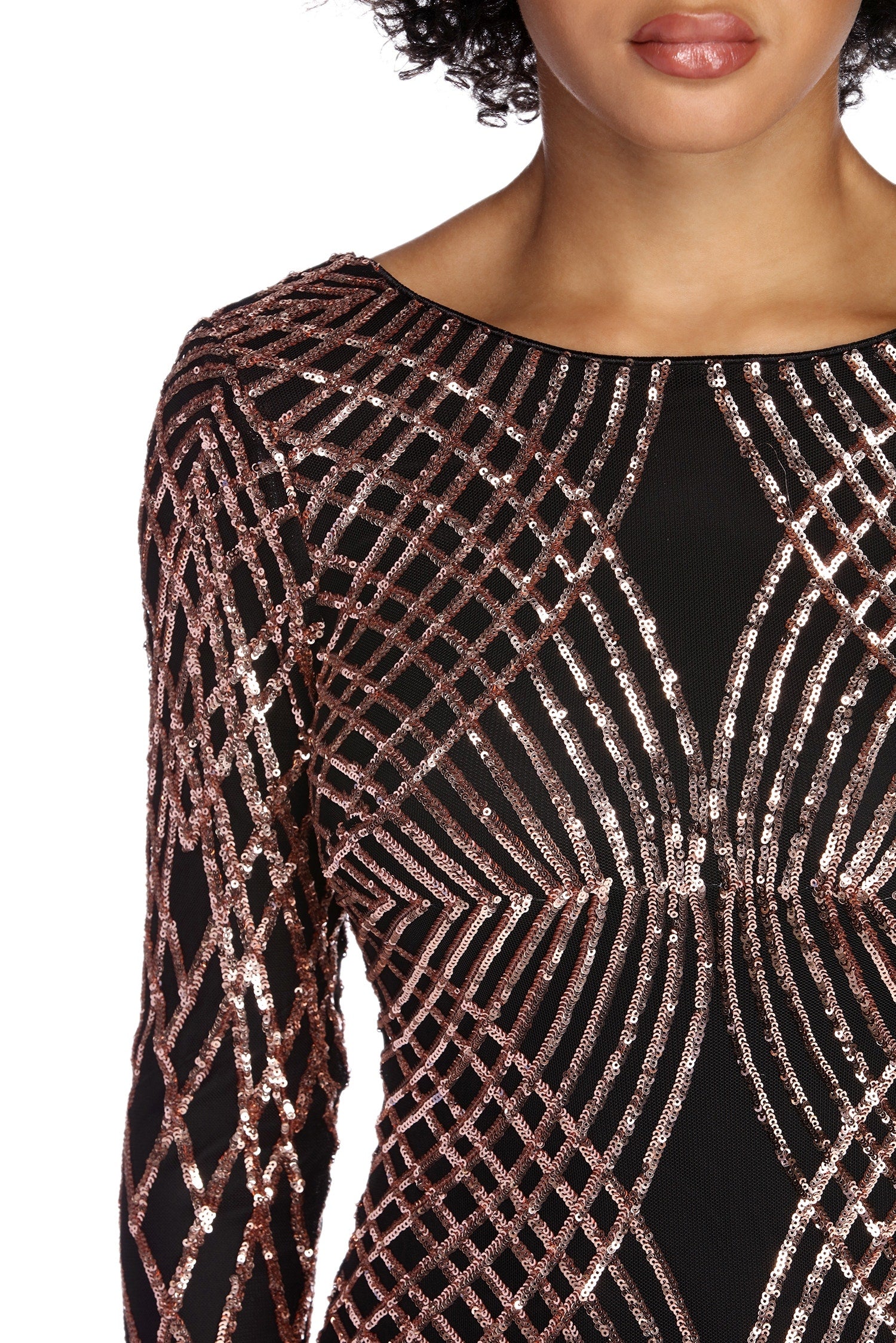 Elysse Steal The Show Sequin Dress - Image 4