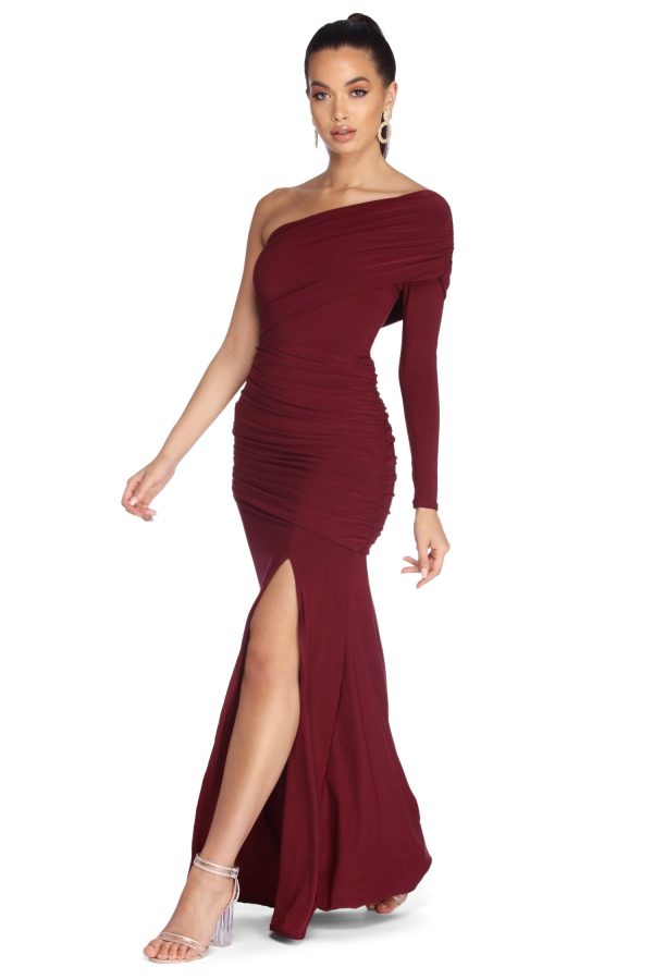 Maia Formal One Shoulder Dress - Image 5