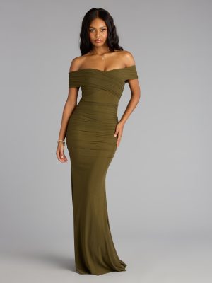 Allison Off-The-Shoulder Mermaid Formal Dress
