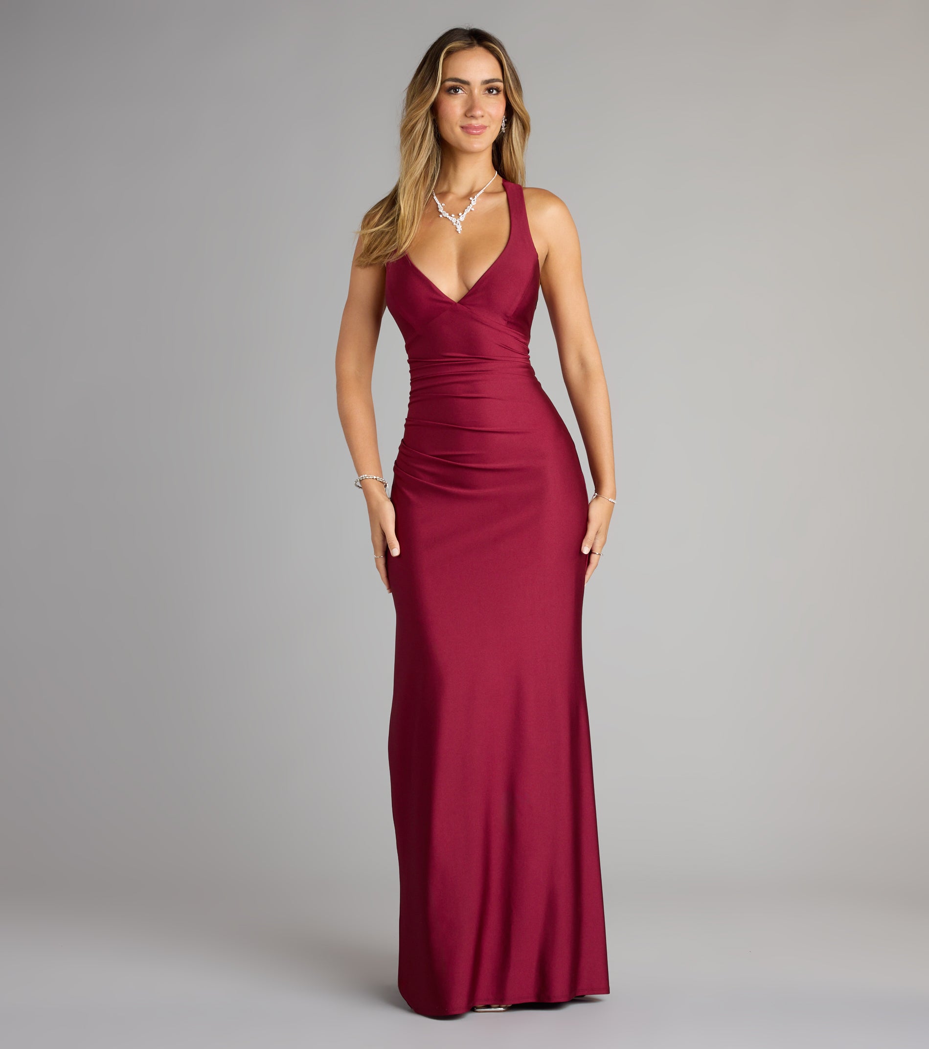 Jianne Formal Lace-Up Back Long Dress - Image 18
