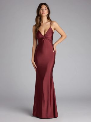 Scarlet Strappy Back Mermaid Formal Dress