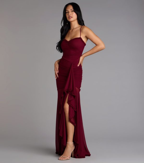 Sherrie Mesh Slit Mermaid Formal Dress - Image 4