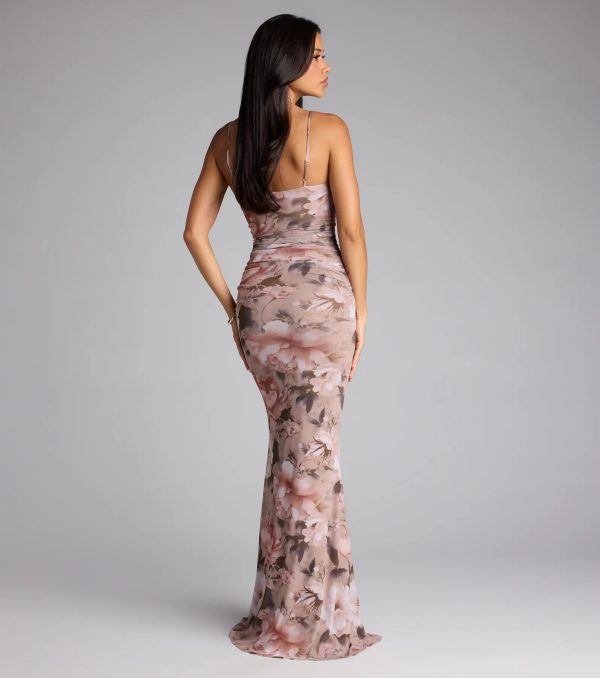 Yvette Floral Mermaid Formal Dress - Image 2