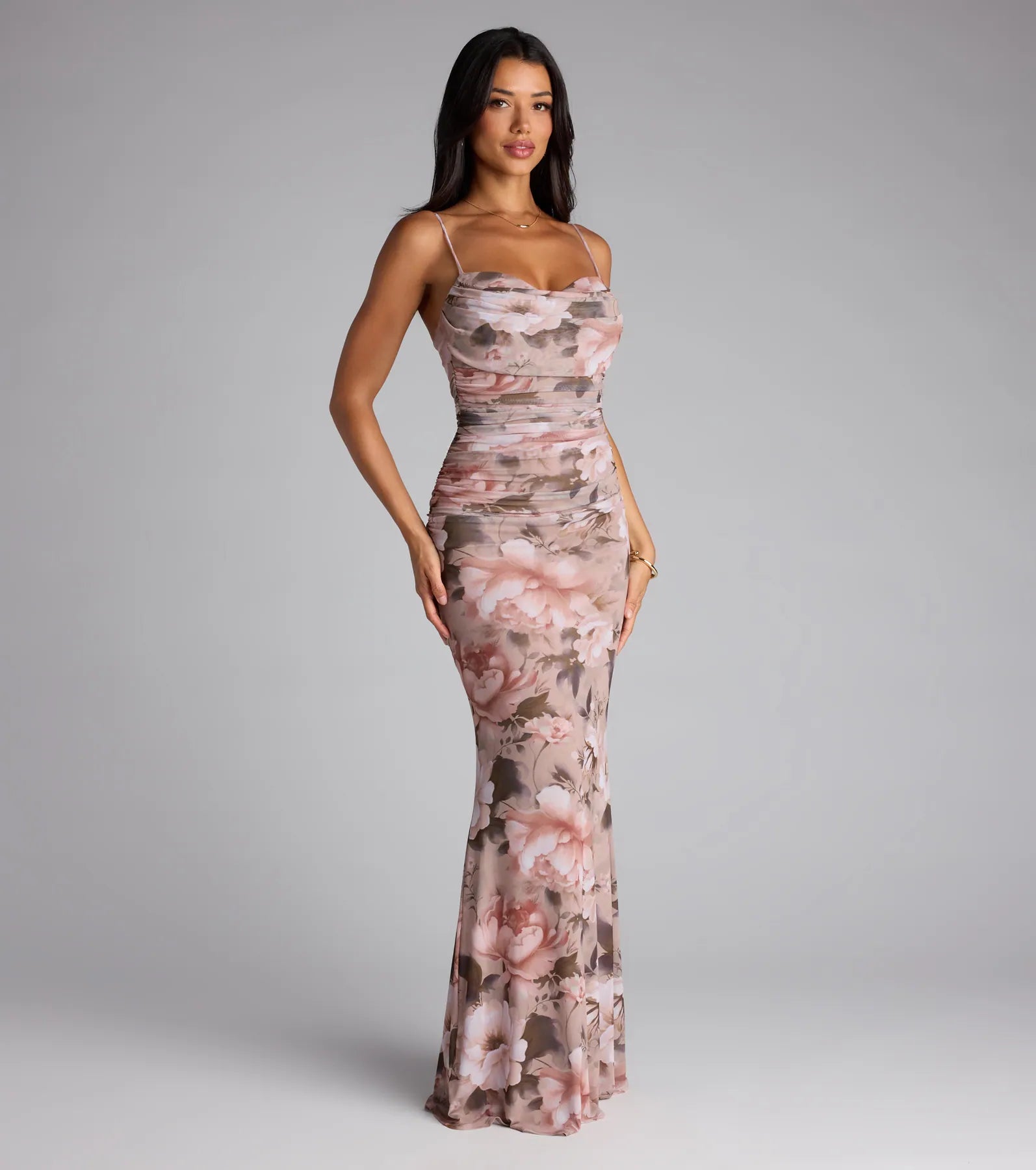 Yvette Floral Mermaid Formal Dress - Image 4