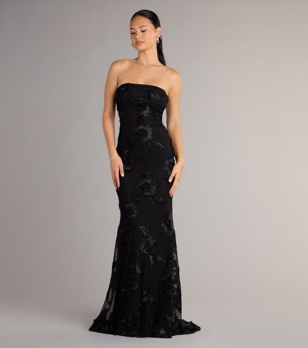 Ariela Lace-Up Cutout Mermaid Formal Dress - Image 9