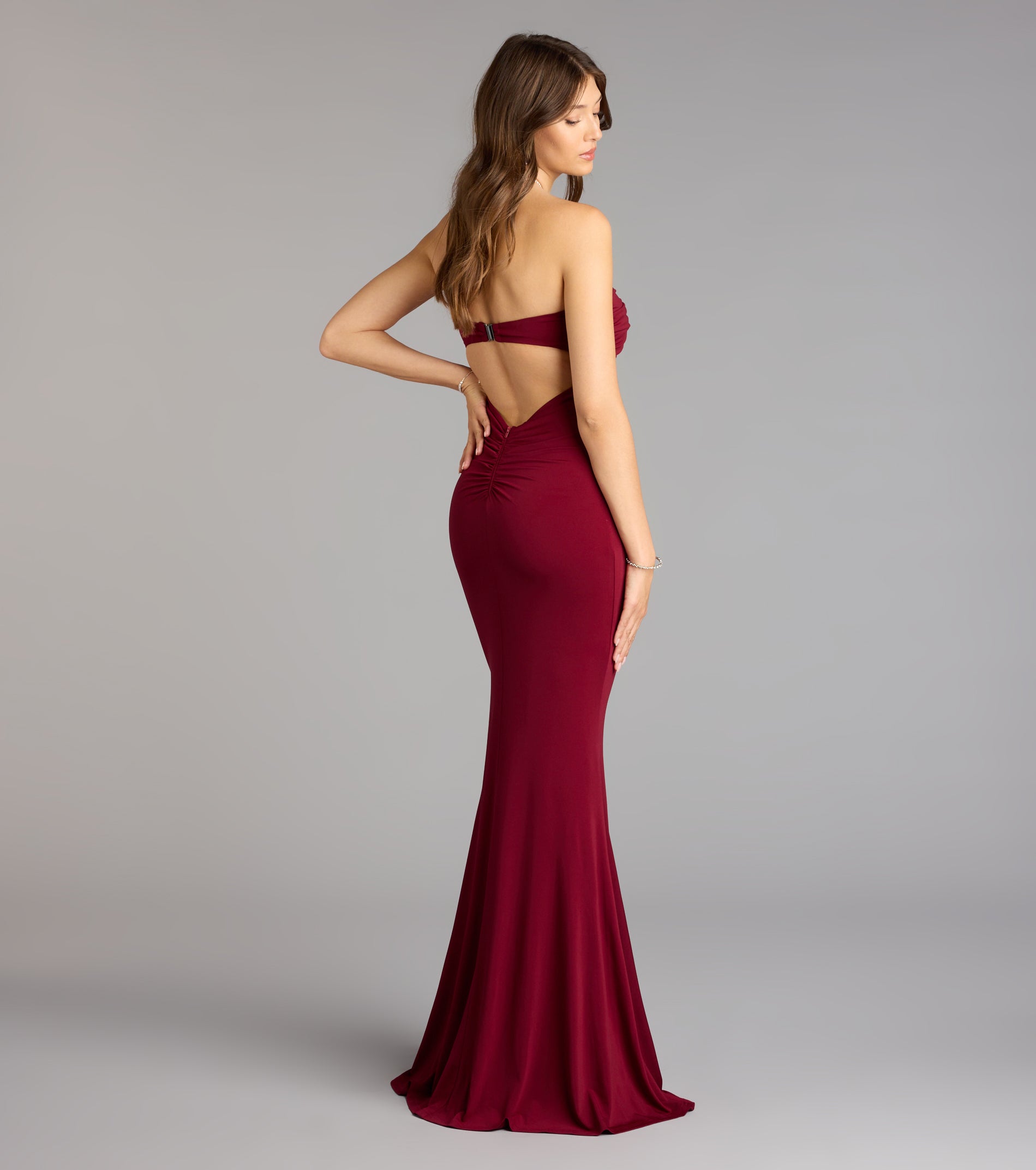 Jessica Strapless Mermaid Formal Dress - Image 2