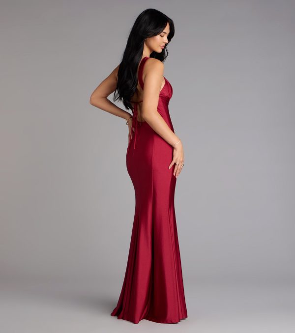 Anne Halter Cutout Mermaid Formal Dress - Image 2