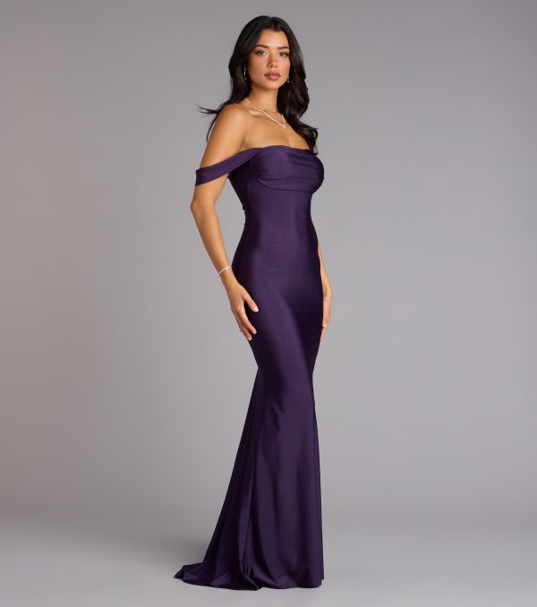 Maylah Off-The-Shoulder Mermaid Dress - Image 9