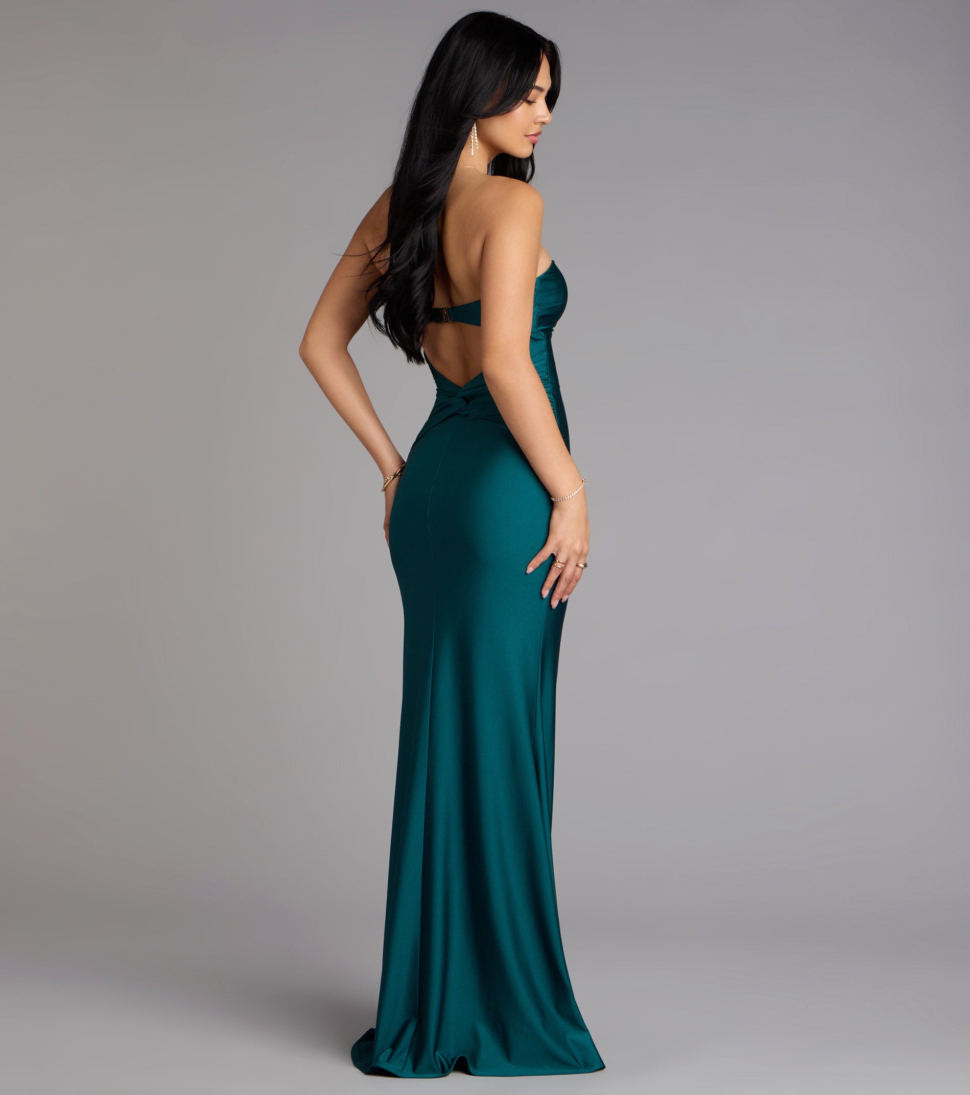 Margret Strapless Cutout Mermaid Formal Dress - Image 3