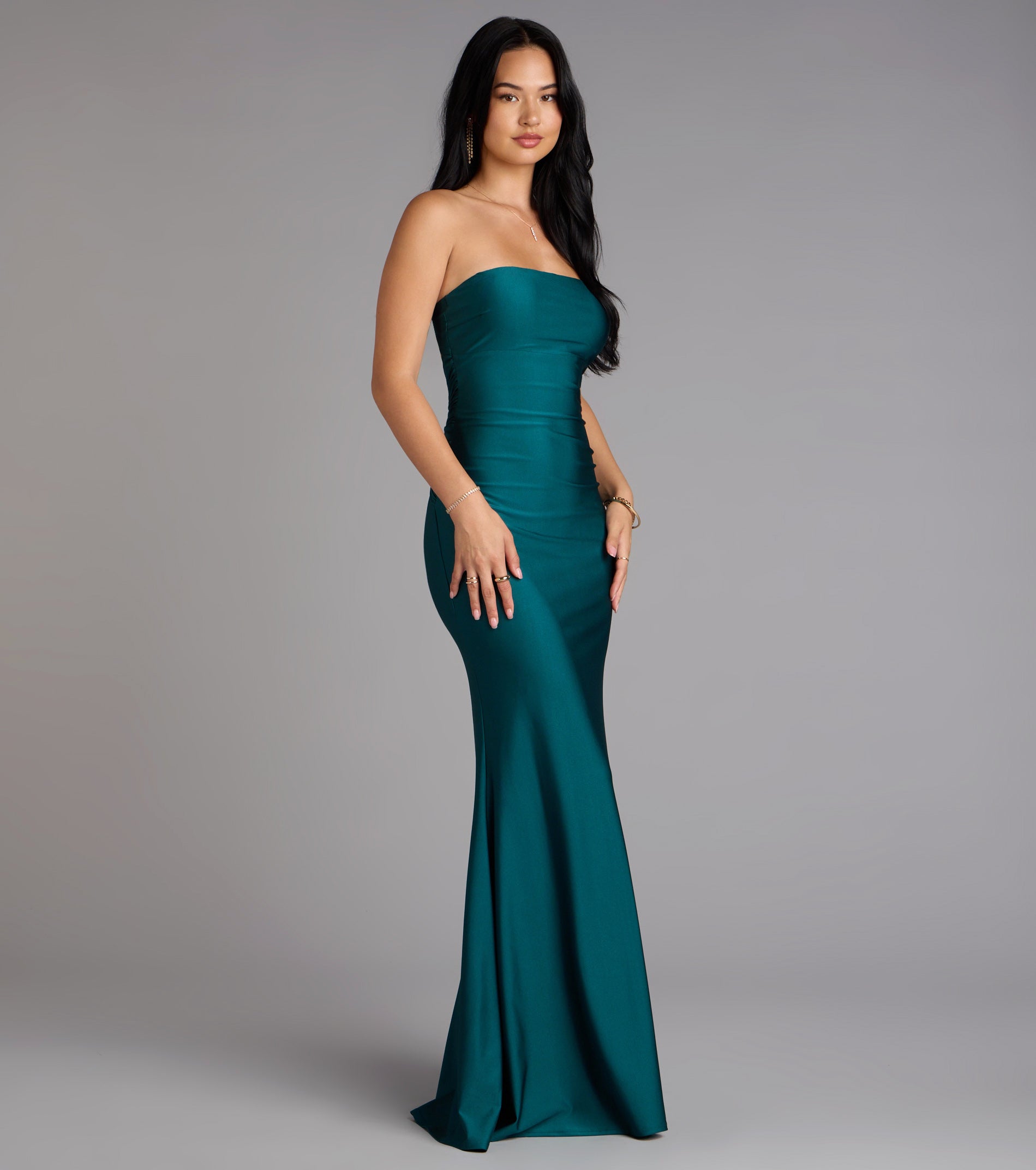 Margret Strapless Cutout Mermaid Formal Dress - Image 4