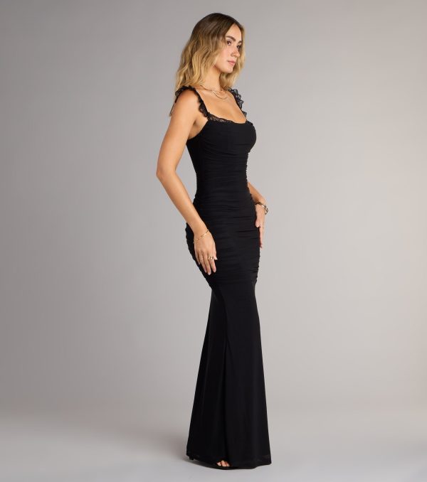 Morgana Lace-Up Ruched Mermaid Dress - Image 17