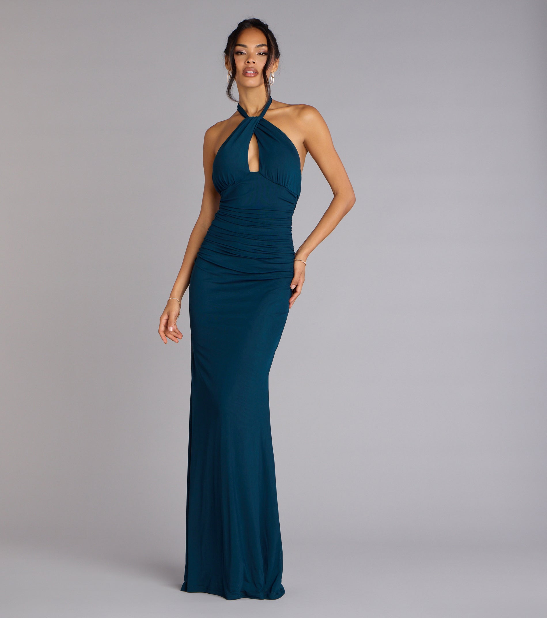 Elina Halter Cutout Mermaid Dress - Image 5