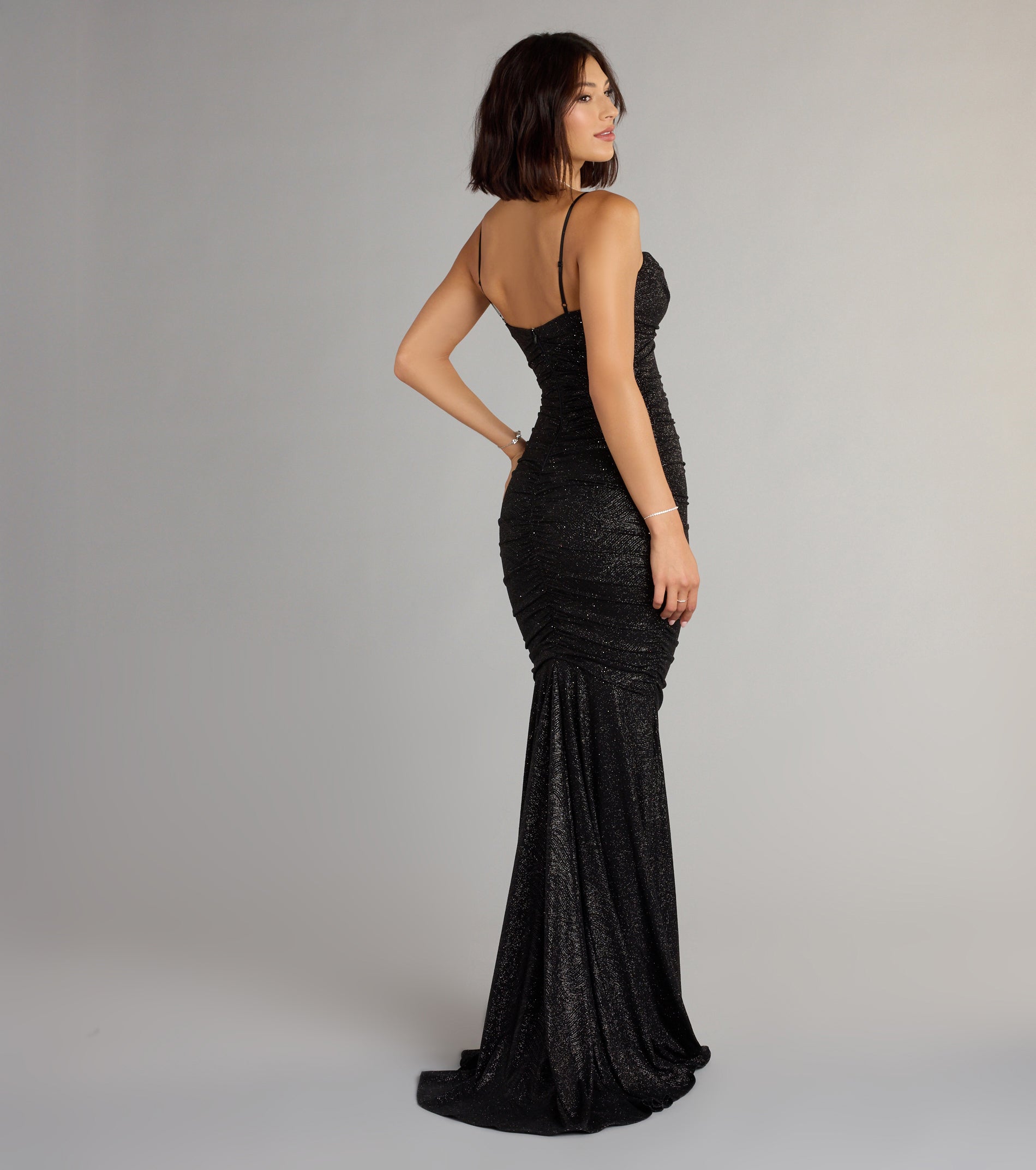 Liana Glitter Mermaid Formal Dress - Image 2