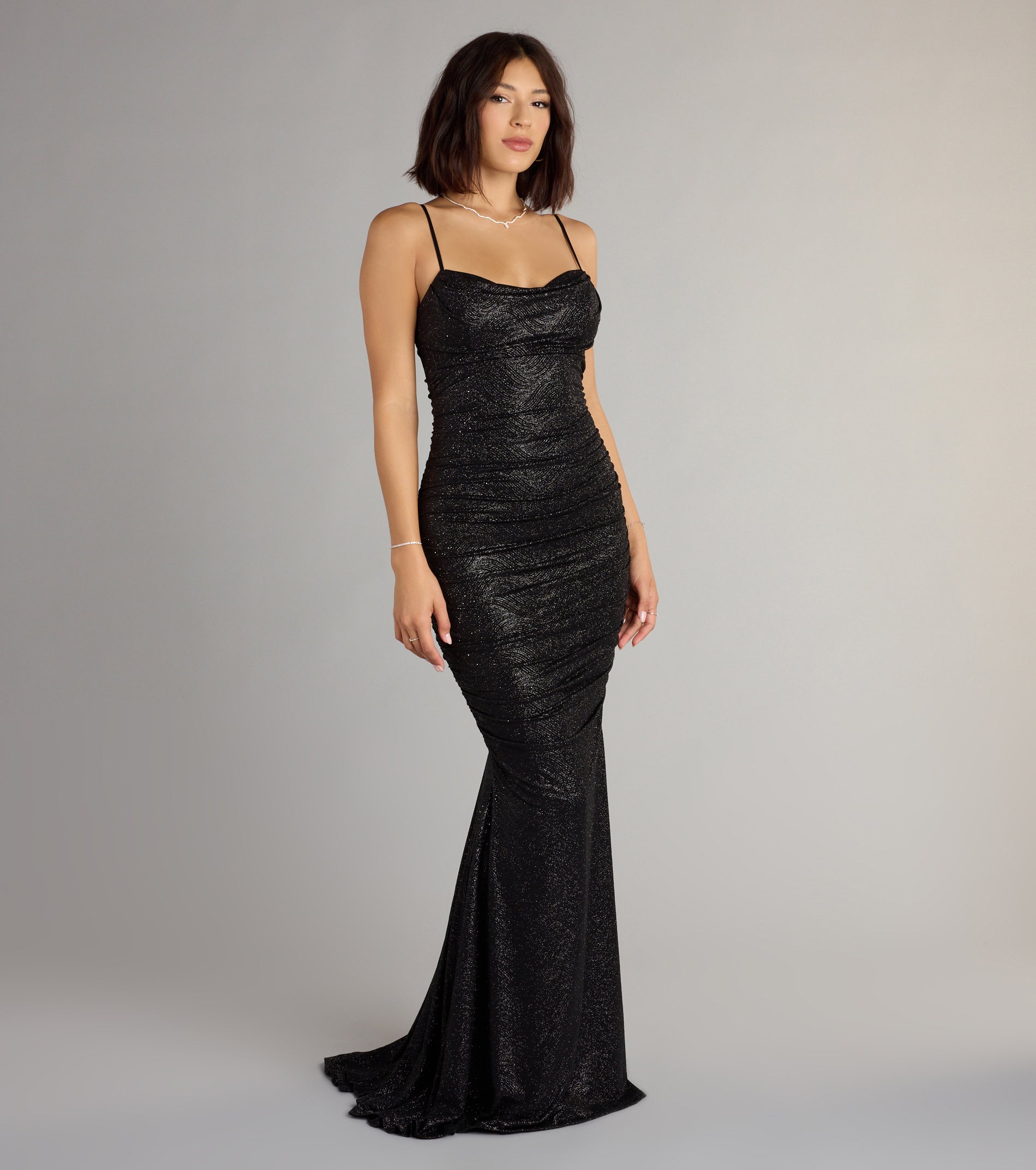 Liana Glitter Mermaid Formal Dress - Image 4
