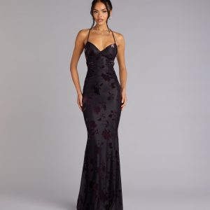 Danica Lace-Up Mermaid Formal Dress