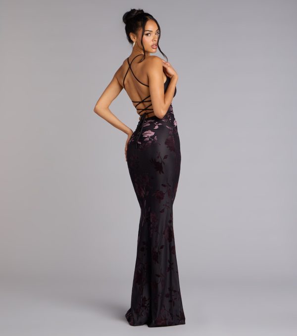 Danica Lace-Up Mermaid Formal Dress - Image 2