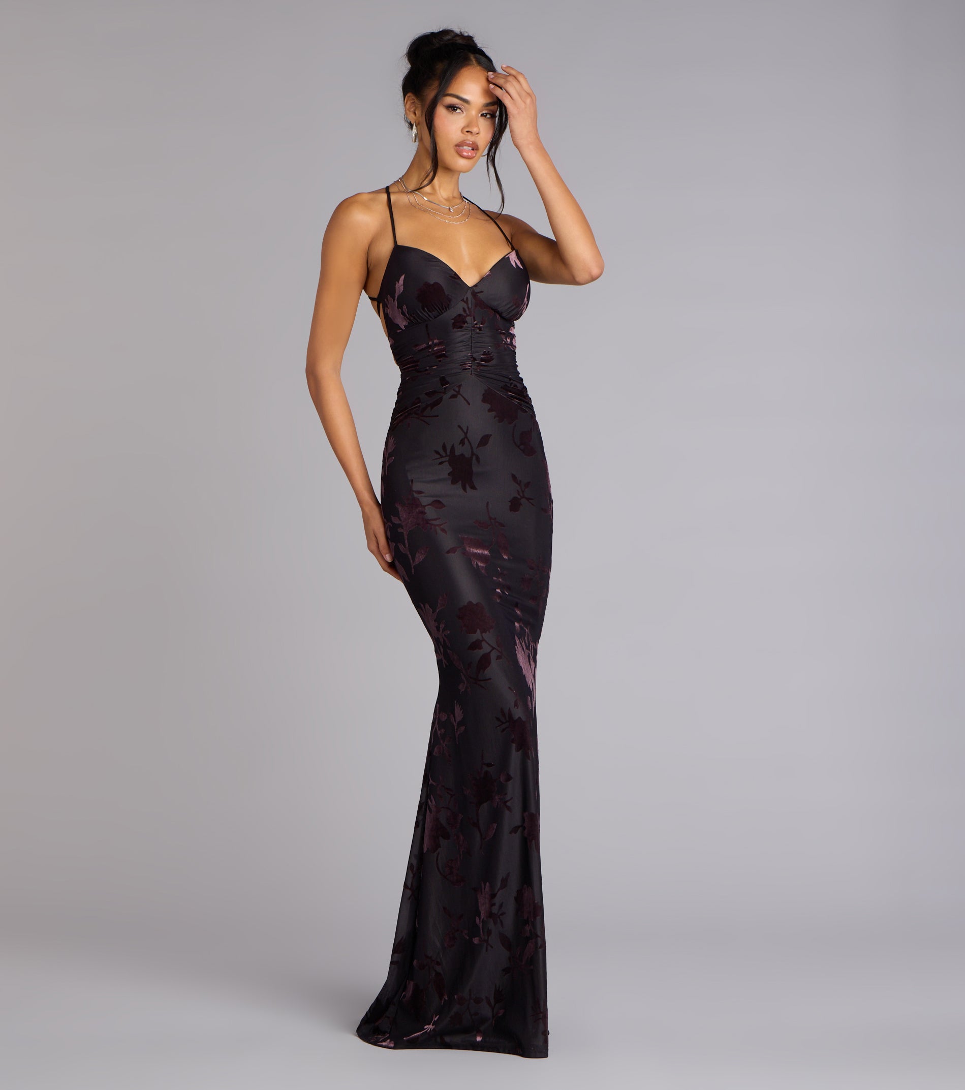 Danica Lace-Up Mermaid Formal Dress - Image 4