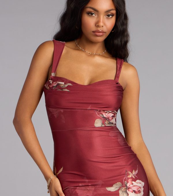 Grace Floral Open Back Mermaid Formal Dress - Image 3
