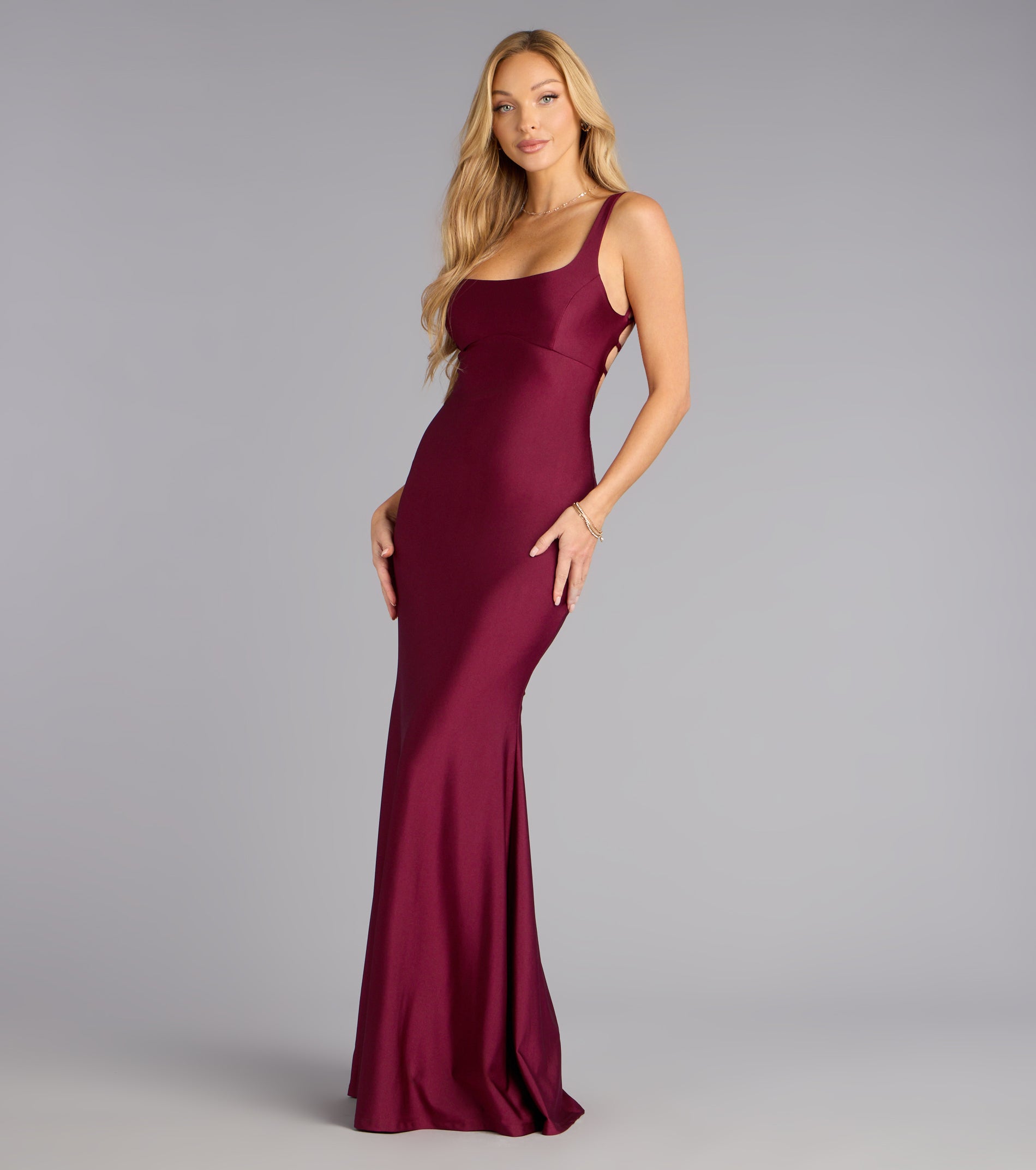 Gabriella Lace-Up Mermaid Formal Dress - Image 12