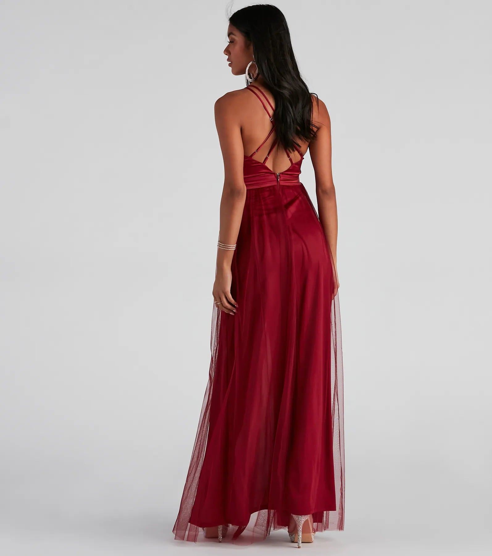 Haisley Formal Tulle And Satin Dress - Image 2