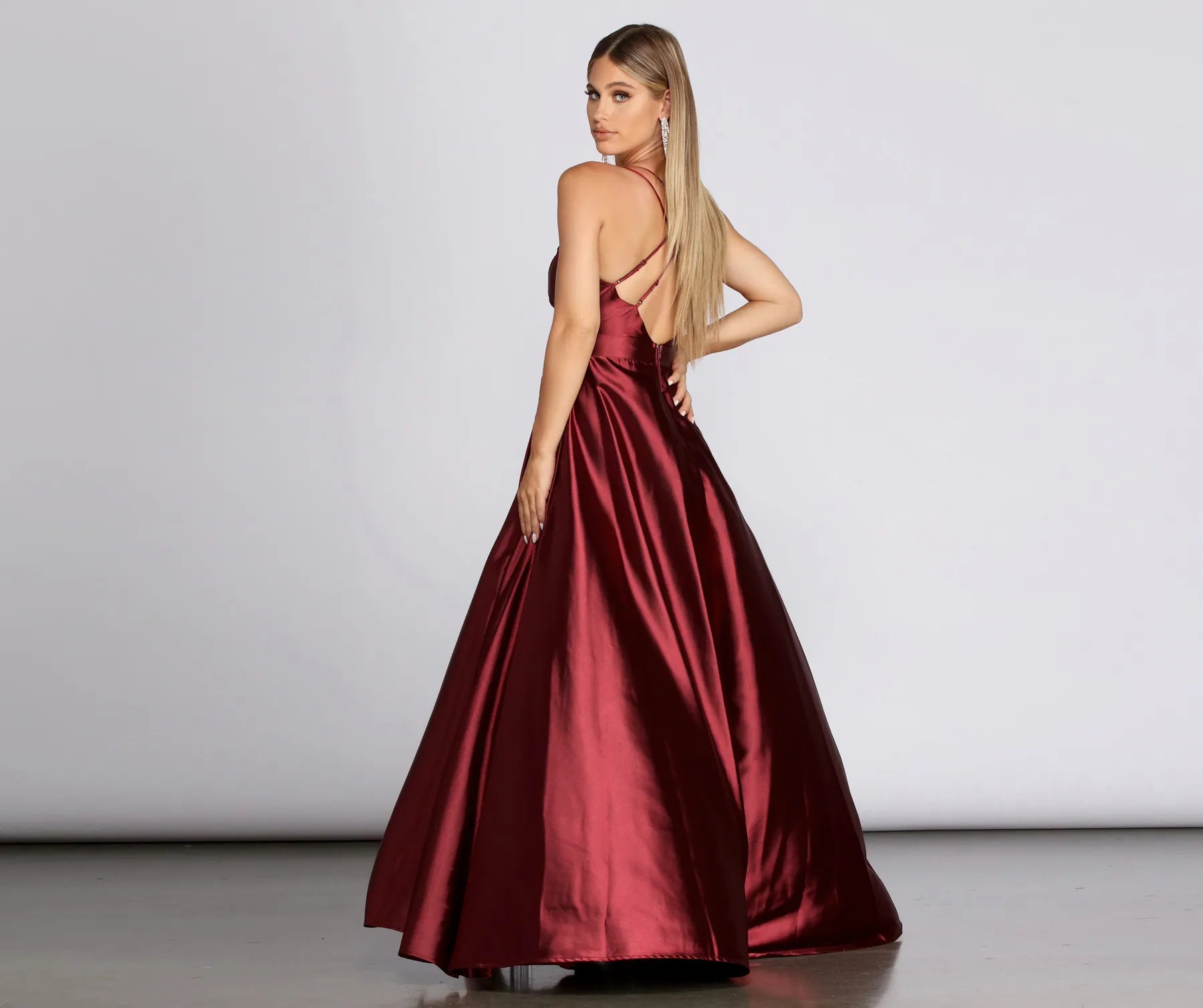 Priscilla Satin Evening Gown - Image 2