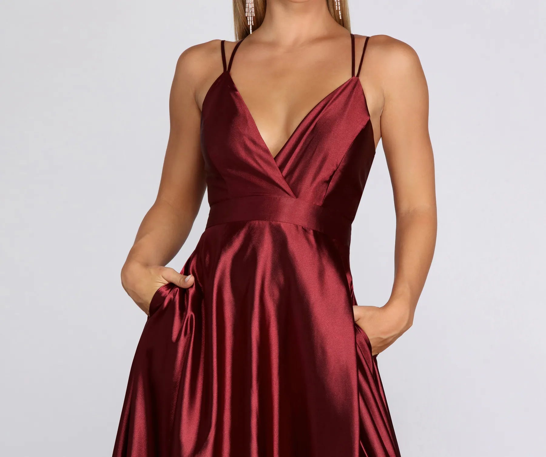 Priscilla Satin Evening Gown - Image 4