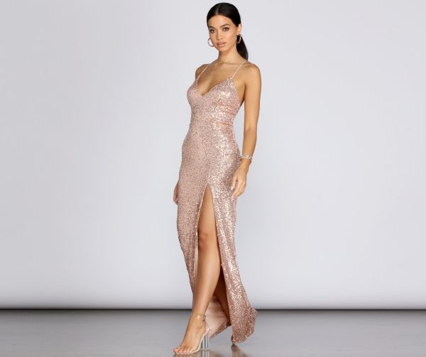 Cara Formal Sequin And Pearl Dress - Image 2