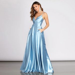 Tabitha Satin A-Line Dress