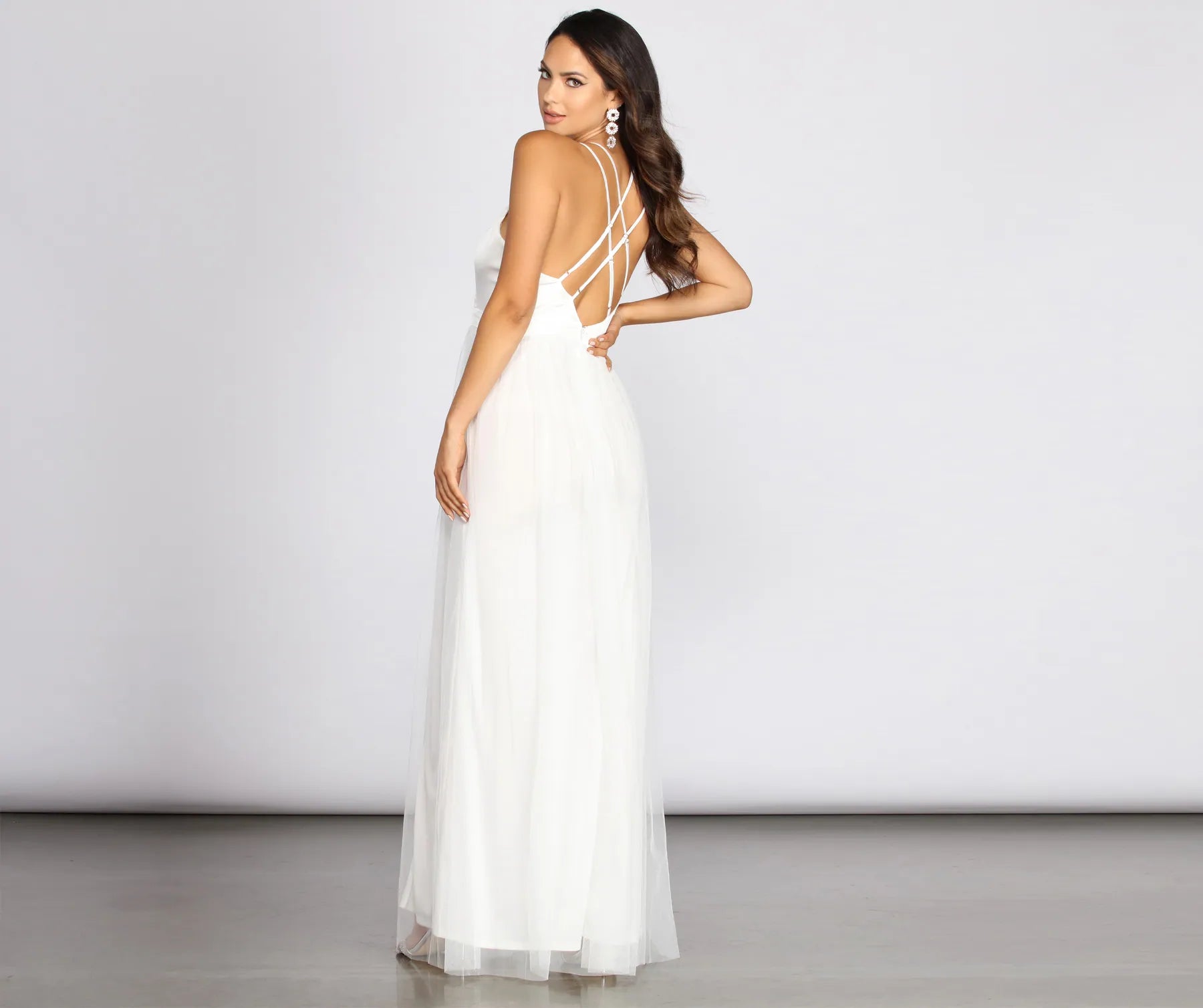 Haisley Formal Tulle And Satin Dress - Image 10