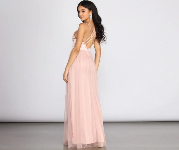 Haisley Formal Tulle And Satin Dress - Image 15