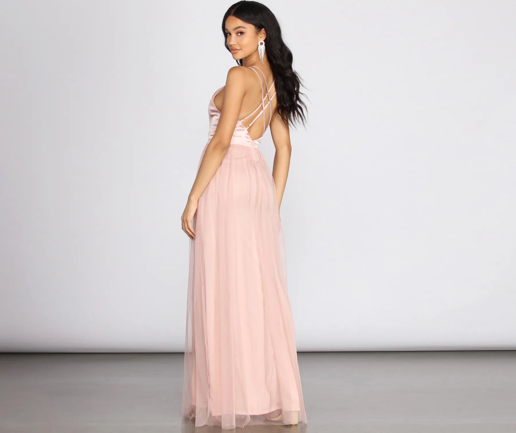 Haisley Formal Tulle And Satin Dress - Image 15