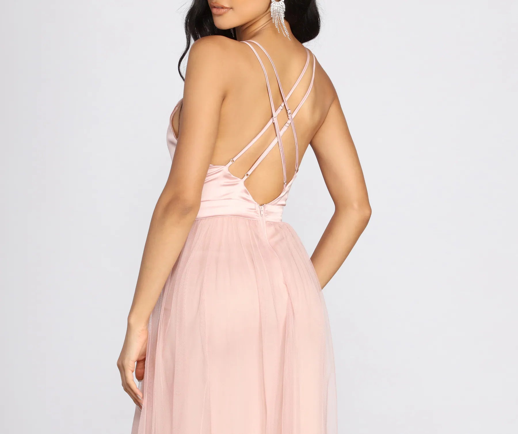 Haisley Formal Tulle And Satin Dress - Image 18