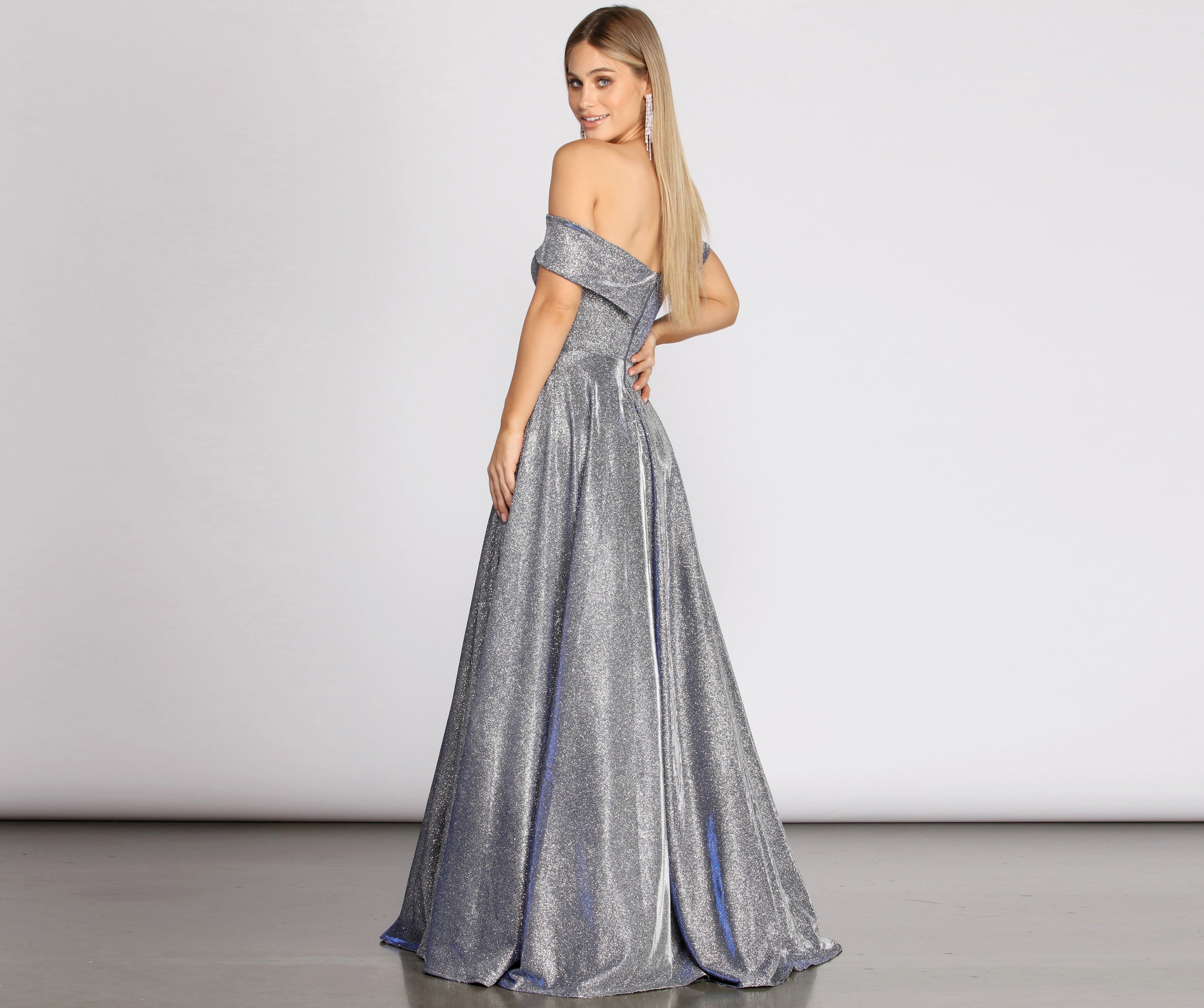 Monica Off Shoulder A-Line Dress - Image 2