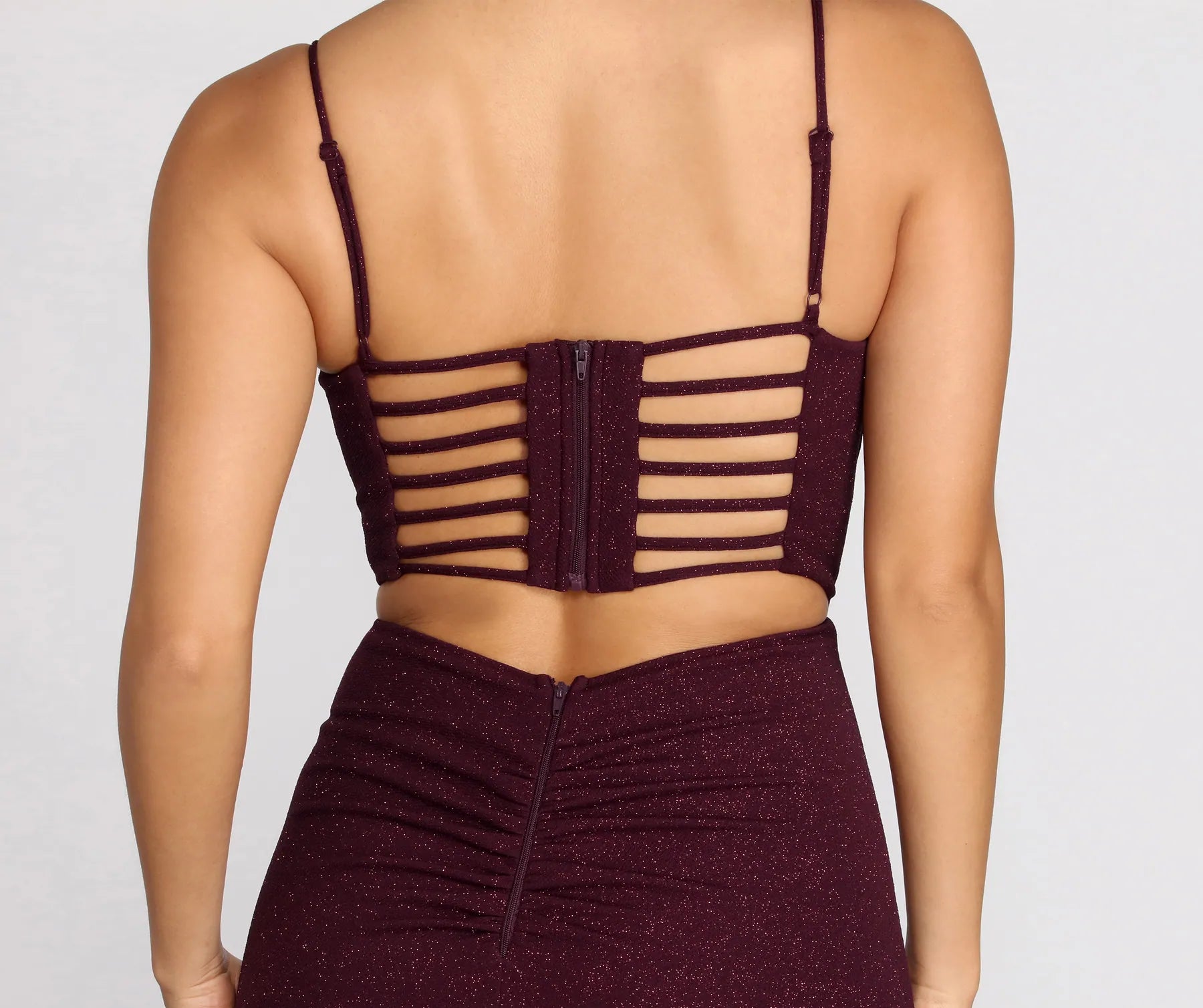 Sawyer Glitter High Slit Dress - Image 4