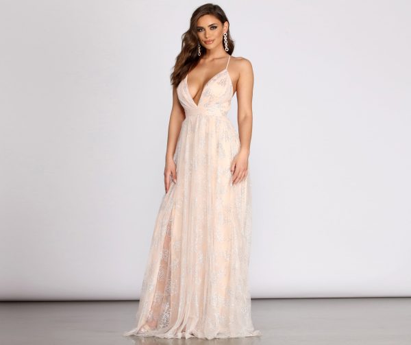 Piper Glitter A-Line Dress - Image 4