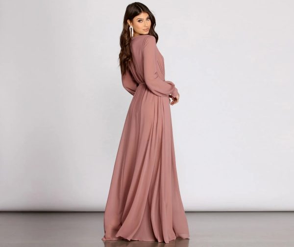 Bryn Chiffon A-Line Formal Dress - Image 2