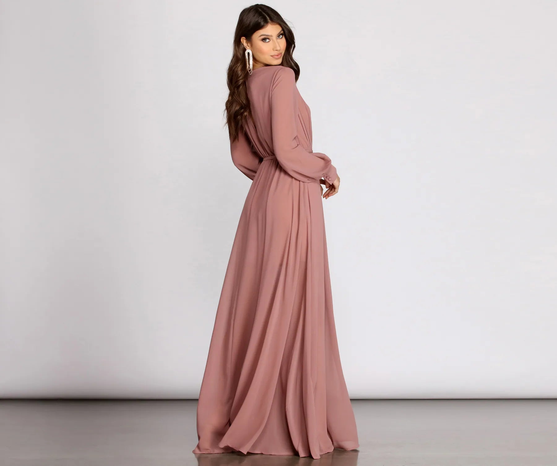 Bryn Chiffon A-Line Formal Dress - Image 2