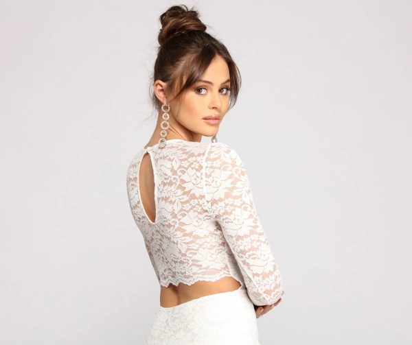 Brooke Lace V Neck Formal Dress - Image 4
