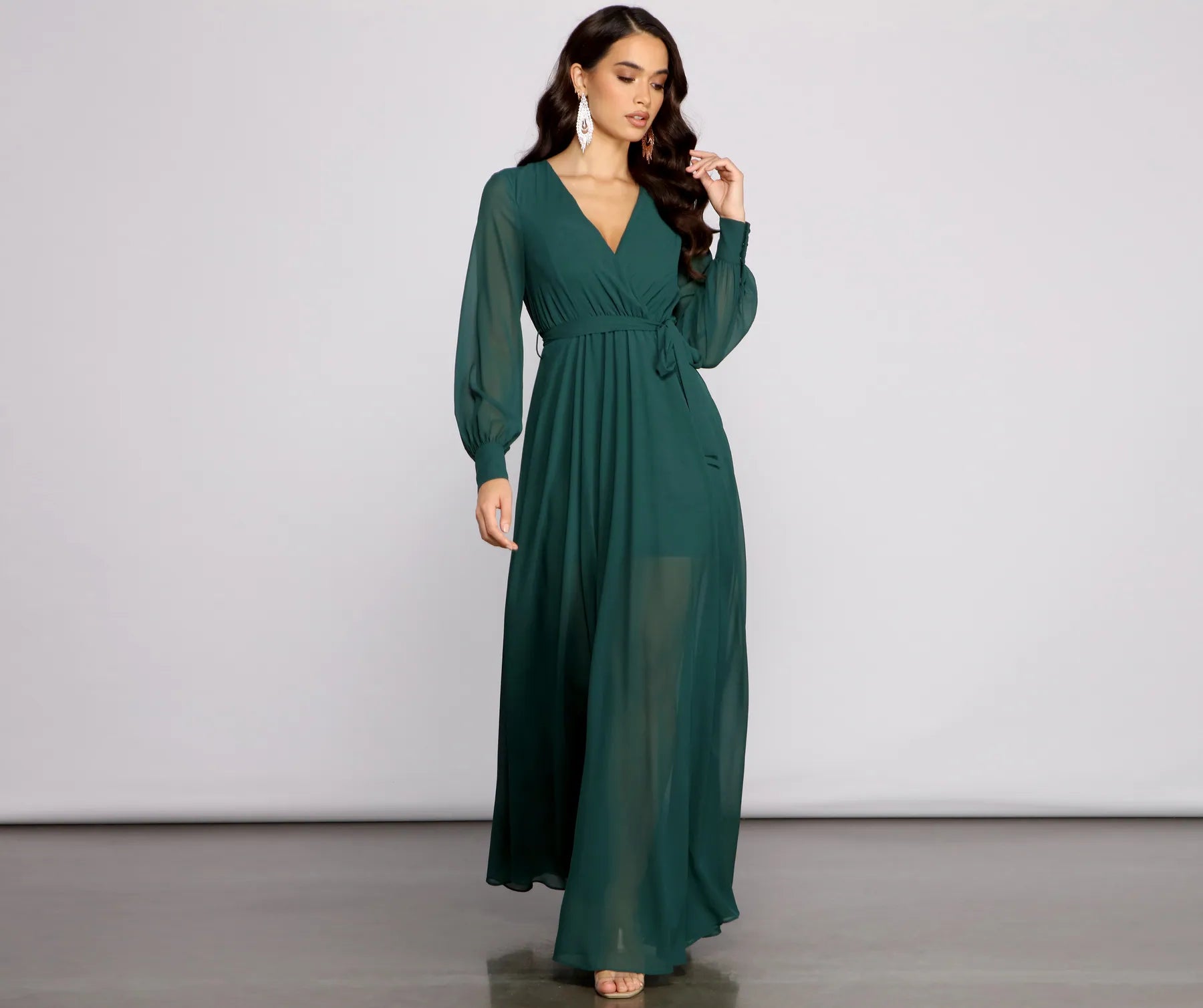 Bryn Chiffon A-Line Formal Dress - Image 5