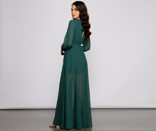 Bryn Chiffon A-Line Formal Dress - Image 6
