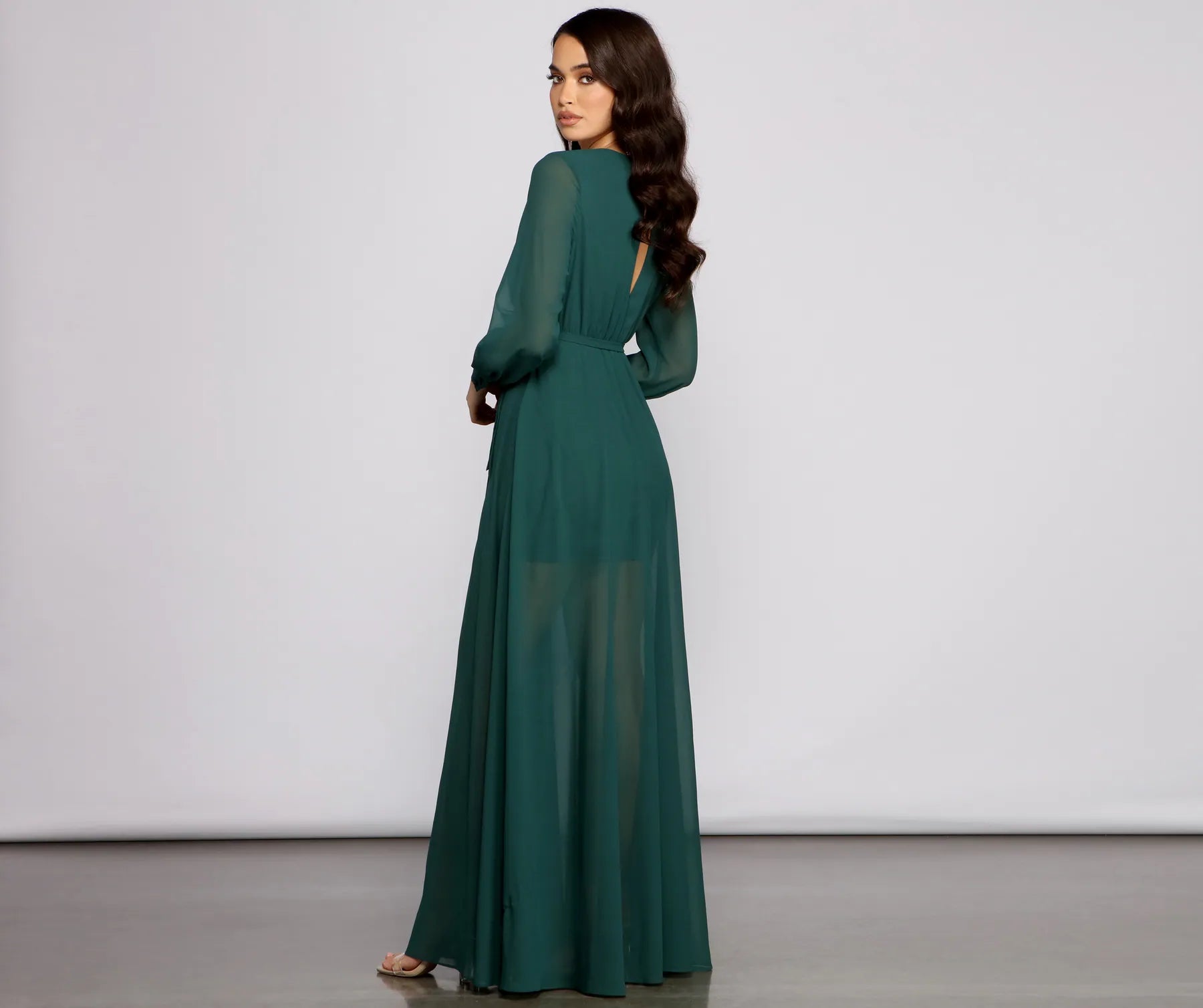 Bryn Chiffon A-Line Formal Dress - Image 6
