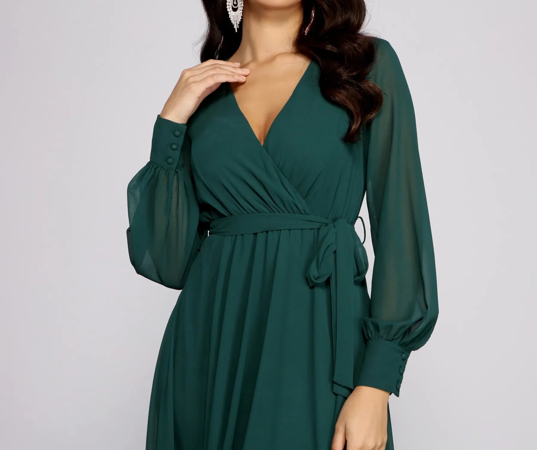 Bryn Chiffon A-Line Formal Dress - Image 7
