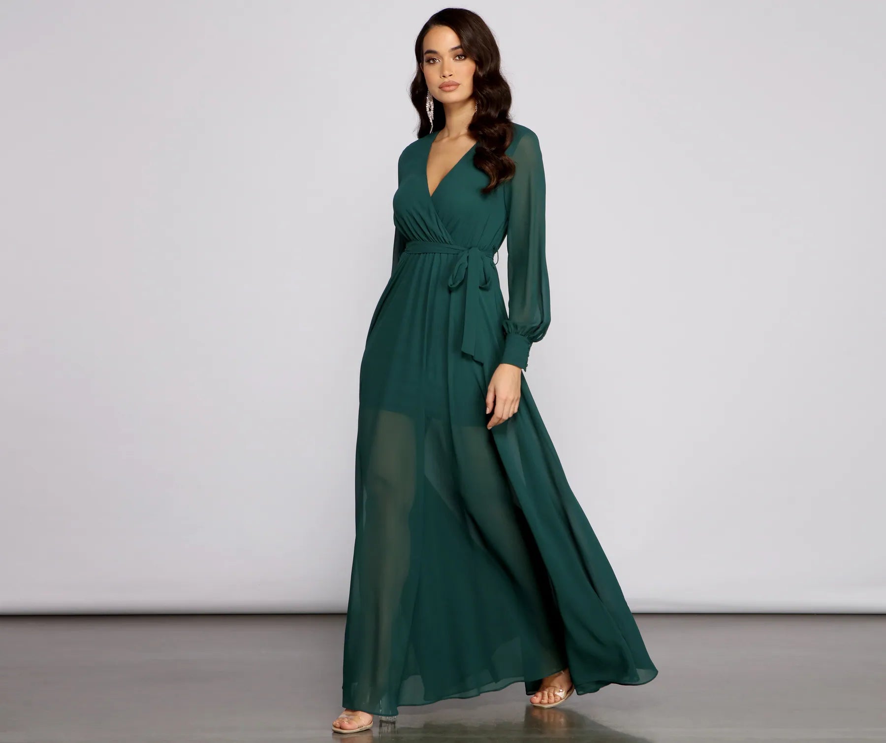 Bryn Chiffon A-Line Formal Dress - Image 8