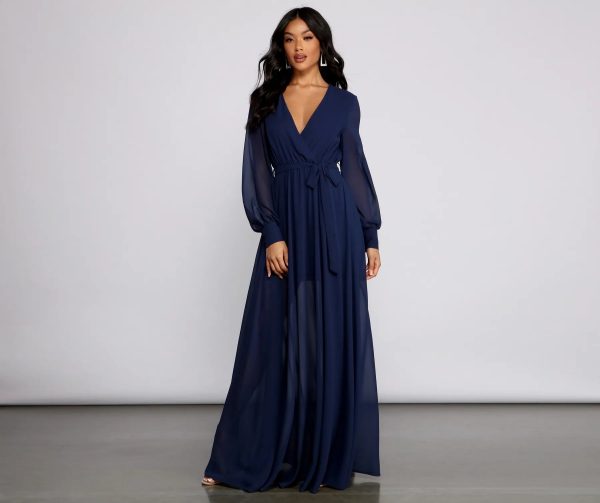 Bryn Chiffon A-Line Formal Dress - Image 9