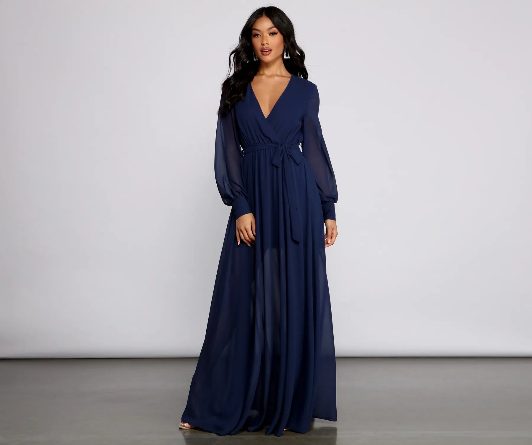 Bryn Chiffon A-Line Formal Dress - Image 9