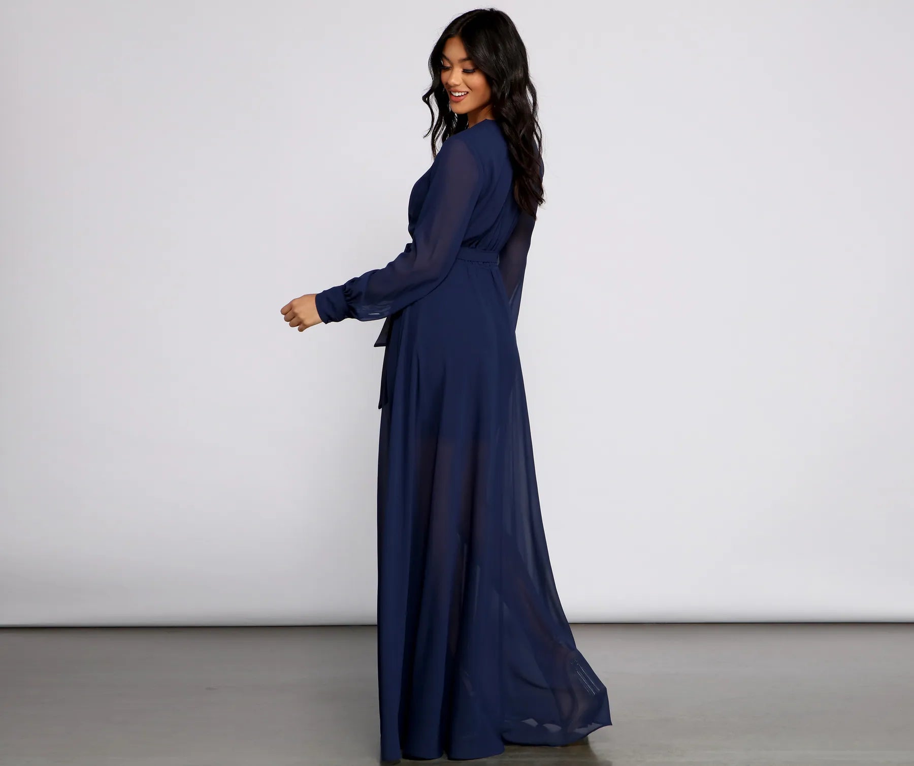 Bryn Chiffon A-Line Formal Dress - Image 10