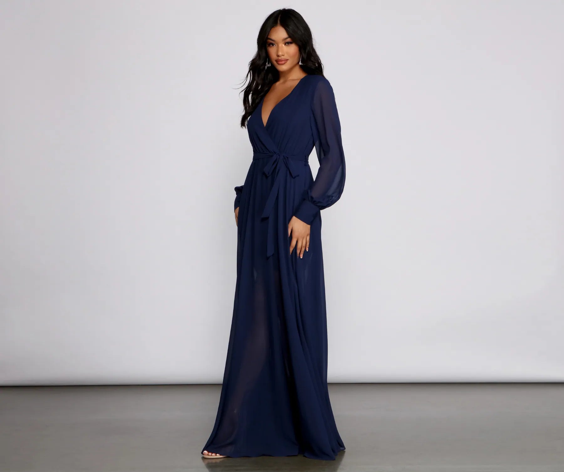Bryn Chiffon A-Line Formal Dress - Image 11