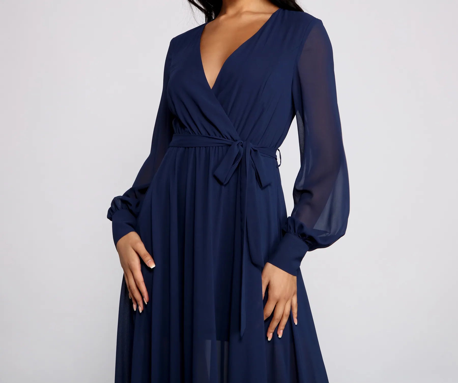 Bryn Chiffon A-Line Formal Dress - Image 12