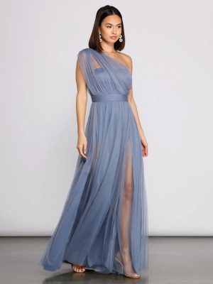 Rebecca Tulle A-Line Formal Dress